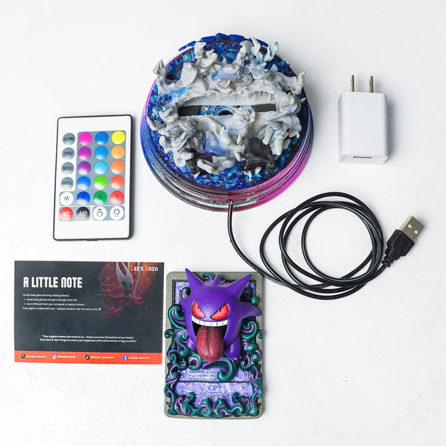 Gengar Resin Card Lamp by Lee’s Area – resin card lamp, collectible product image