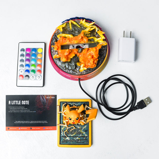 Pikachu Resin Card Lamp by Lee’s Area – resin card lamp, collectible product image