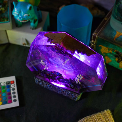 Galaxy Satellite Resin Lamp