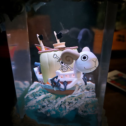 Going Merry V1 resin lamp featuring the original Straw Hat ship