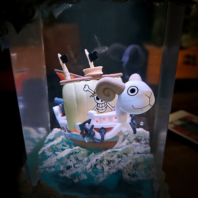 Going Merry V1 resin lamp featuring the original Straw Hat ship