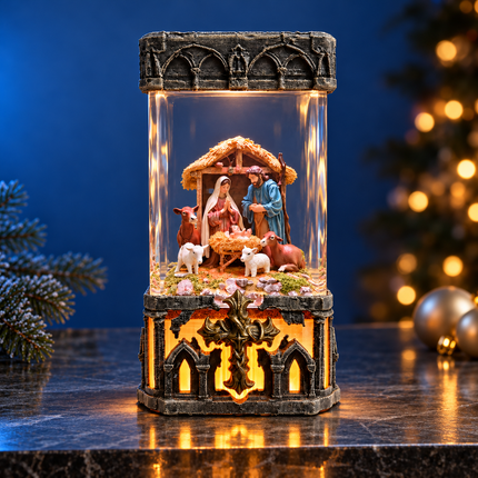 Bethlehem Nativity Resin Lamp by Lee’s Area – resin display lamp, product gallery image