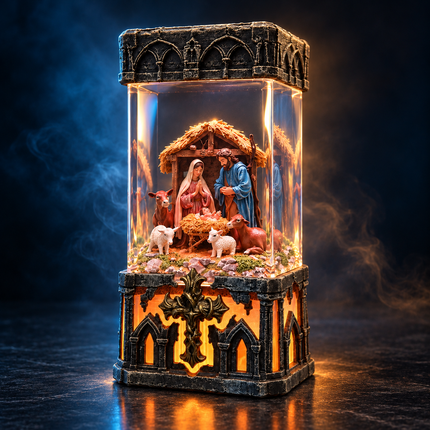 Bethlehem Nativity Resin Lamp by Lee’s Area – resin display lamp, product display photo