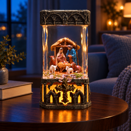 Bethlehem Nativity Resin Lamp by Lee’s Area – resin display lamp, collectible product image