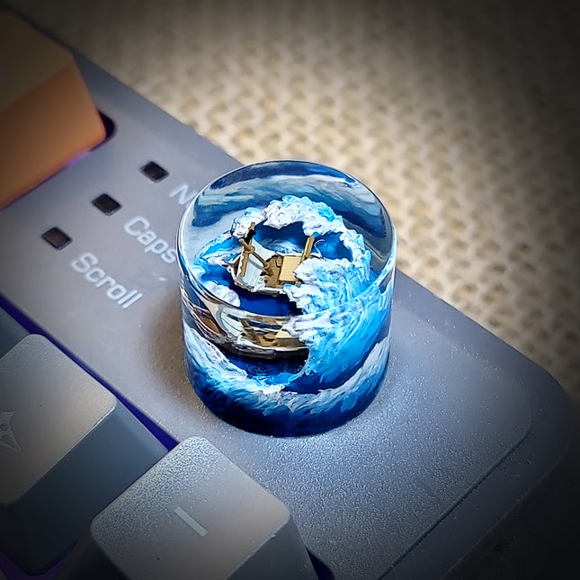 One Piece artisan knob compatible with custom mechanical keyboard builds