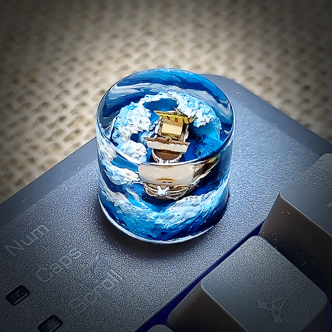 Anime artisan knob for gaming desk setups and custom keyboard enthusiasts