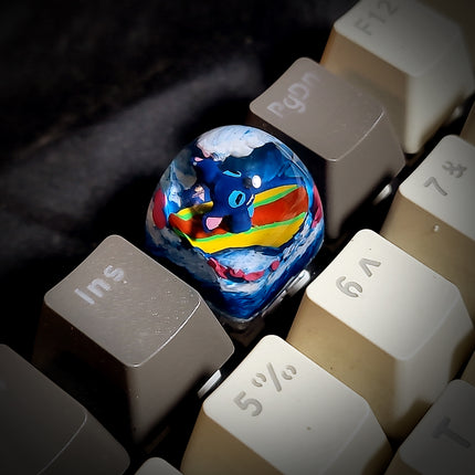Stitch Surfing Dom Keycap