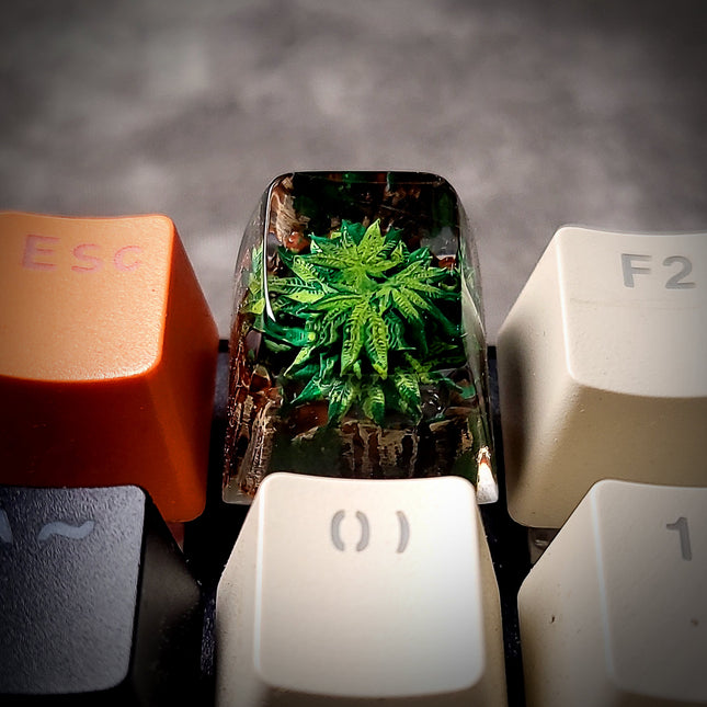 Cannabis Keycap 1U