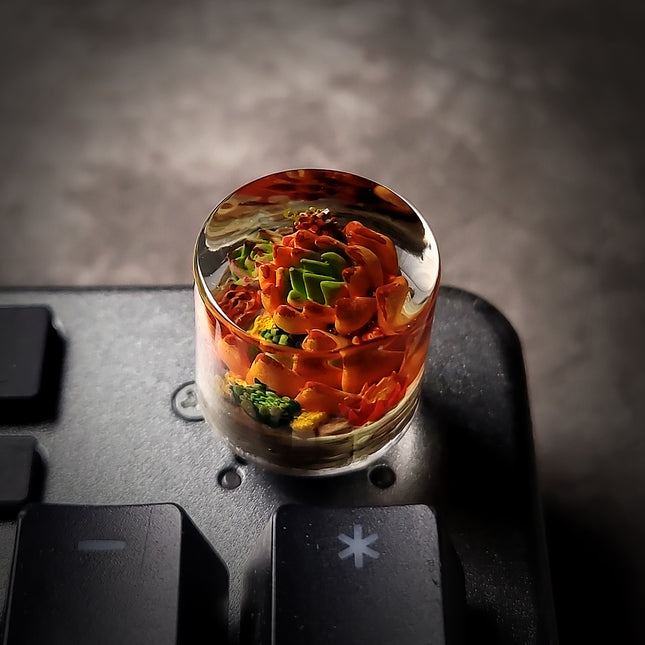 Succulent Bloom Keycap – Red