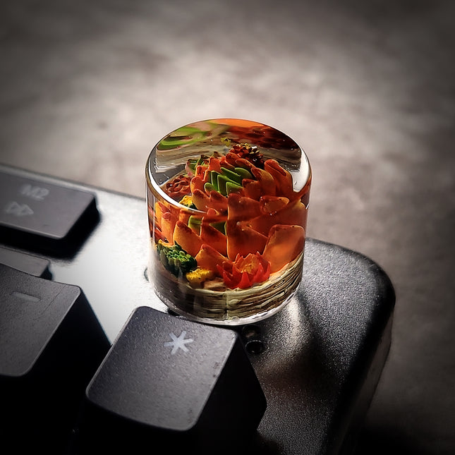 Succulent Bloom Keycap – Purple - LEE'S AREA