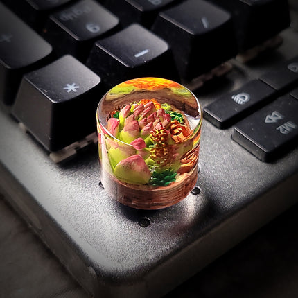 Succulent Bloom Keycap – Purple