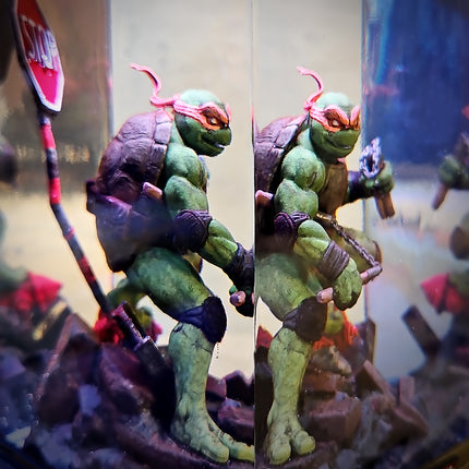 Michelanglo– Orange Ninja Turtle  Resin Lamp