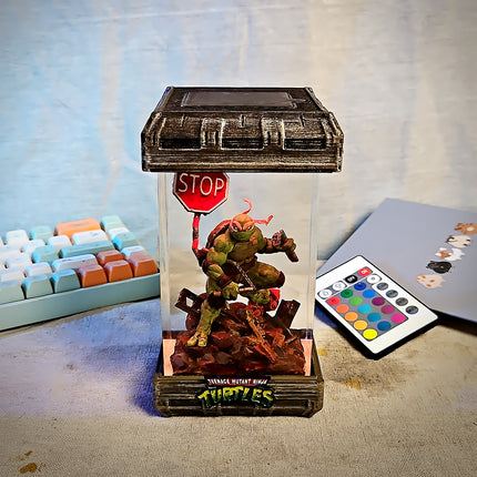 Michelanglo– Orange Ninja Turtle  Resin Lamp