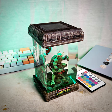 Michelanglo– Orange Ninja Turtle  Resin Lamp