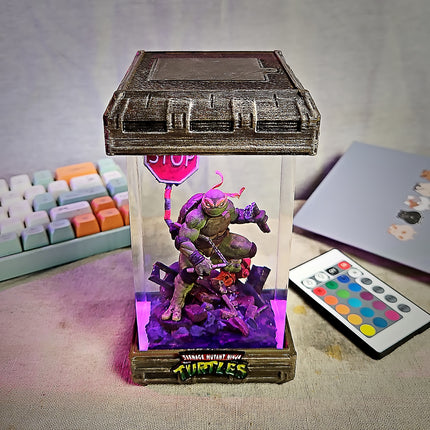 Michelanglo– Orange Ninja Turtle  Resin Lamp