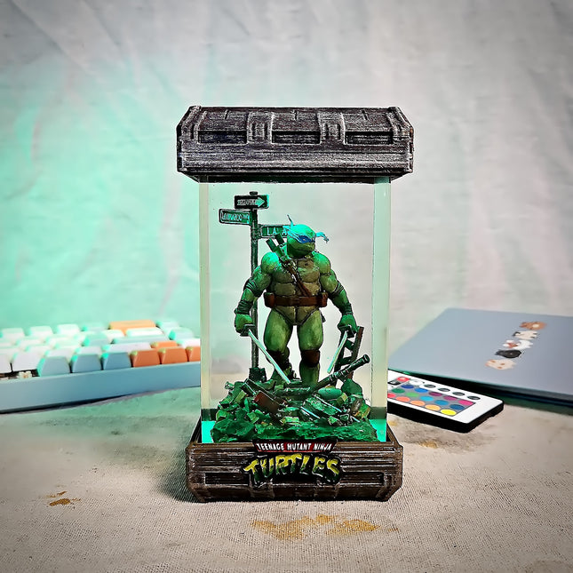 Leonardo – Blue Ninja Turtle  Resin Lamp LEE'S AREA