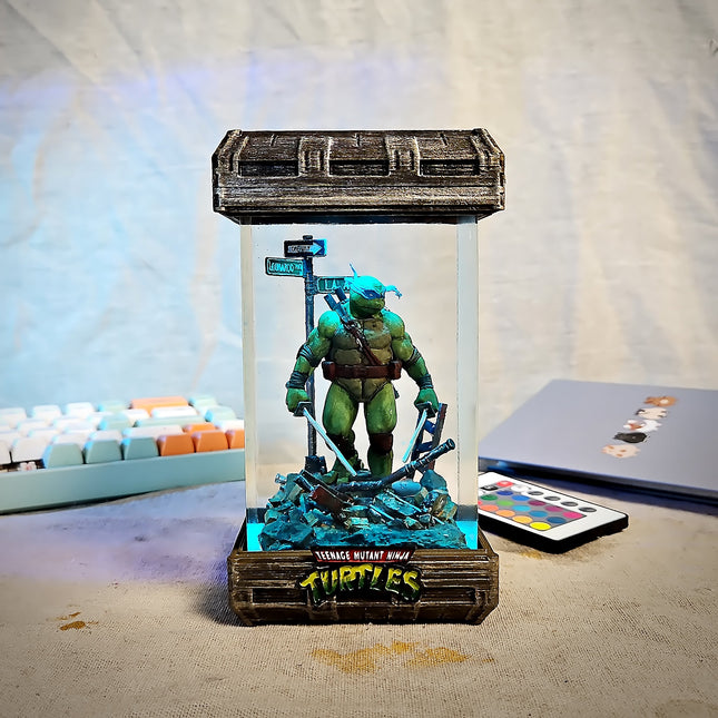 Leonardo – Blue Ninja Turtle  Resin Lamp LEE'S AREA