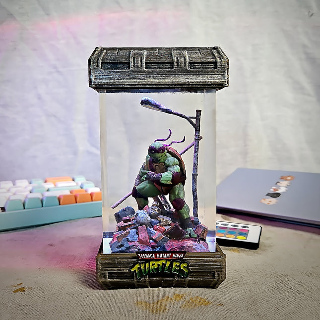 Donatello – Purple Ninja  Turtle Resin Lamp LEE'S AREA