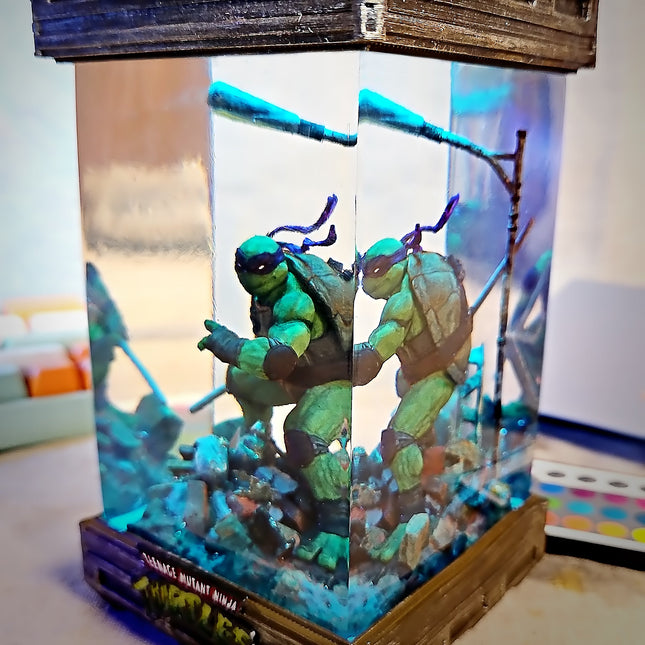 Donatello – Purple Ninja  Turtle Resin Lamp LEE'S AREA