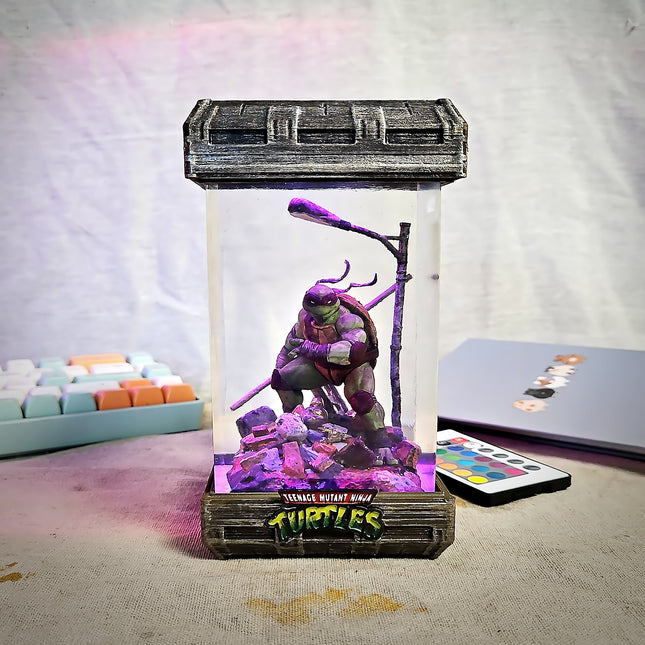 Donatello – Purple Ninja  Turtle Resin Lamp LEE'S AREA