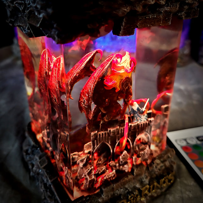 Balrog vs Gandalf Resin Lamp LEE'S AREA