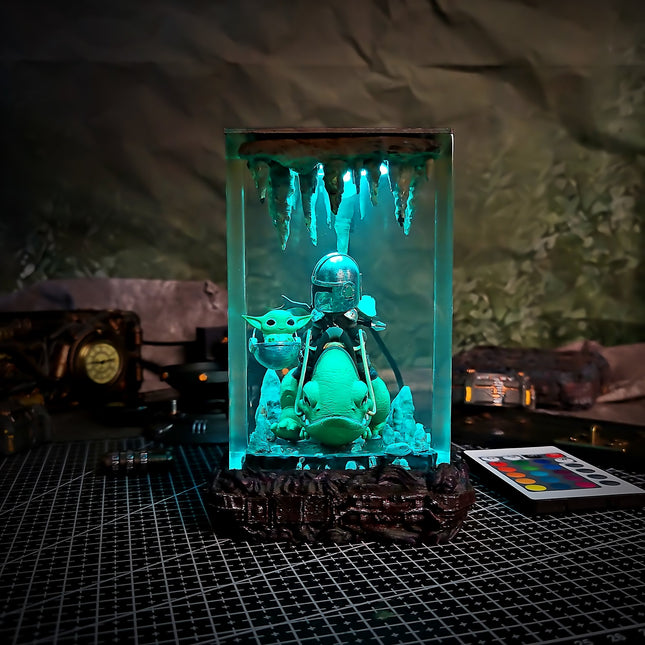 Star Wars - Mandalorian Lamp D2Epoxy