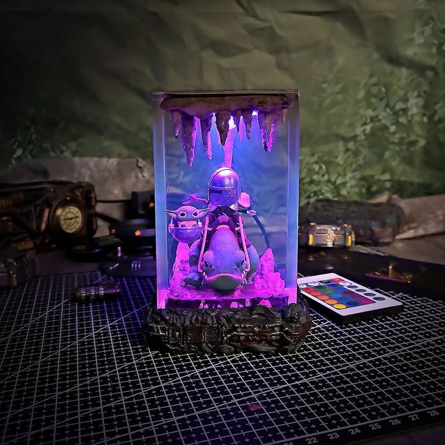 Star Wars - Mandalorian Lamp D2Epoxy