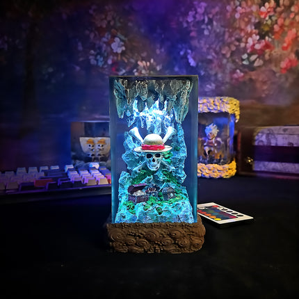 OP Skull Resin Lamp
