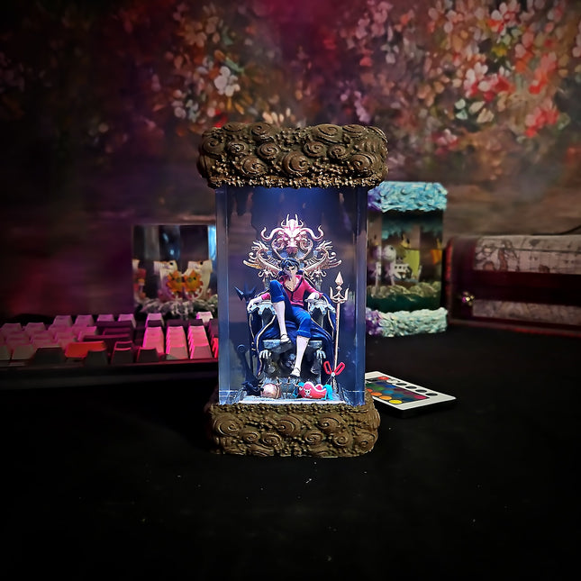 Luffy on Throne Resin Lamp LEE'S AREA