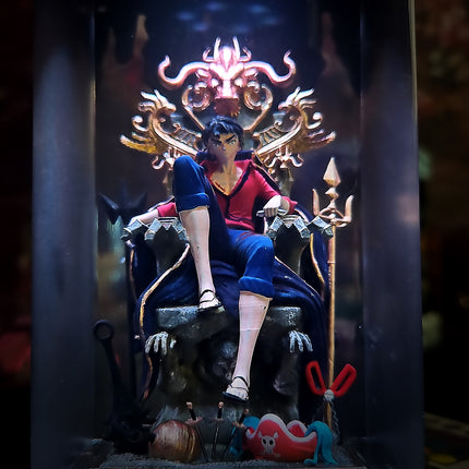 Luffy on Throne Resin Lamp