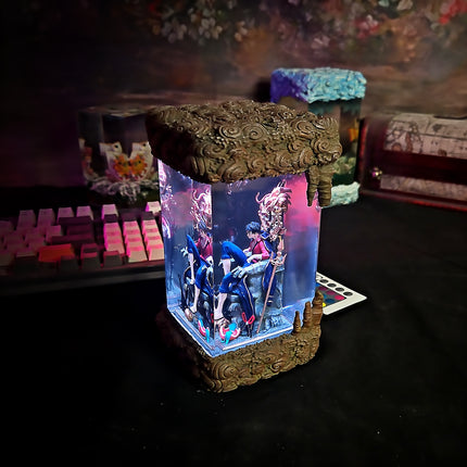 Luffy on Throne Resin Lamp