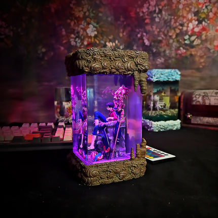 Luffy on Throne Resin Lamp