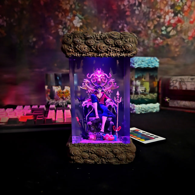 Luffy on Throne Resin Lamp LEE'S AREA