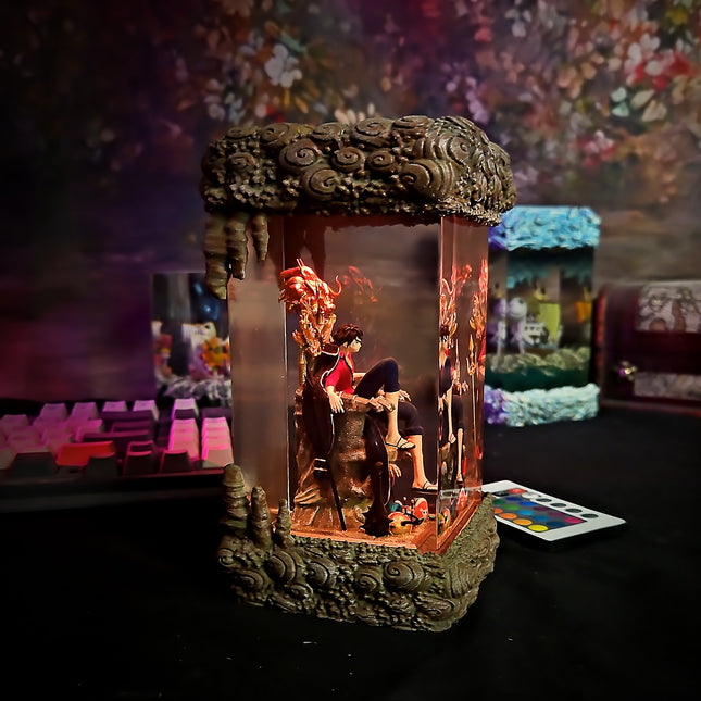 Luffy on Throne Resin Lamp LEE'S AREA