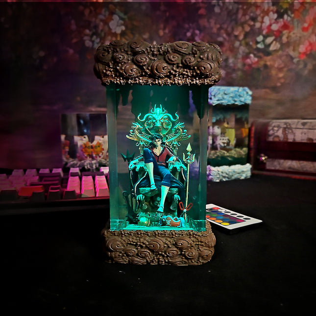 Luffy on Throne Resin Lamp LEE'S AREA