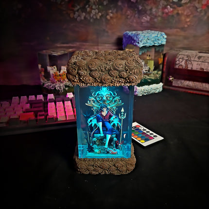 Luffy on Throne Resin Lamp