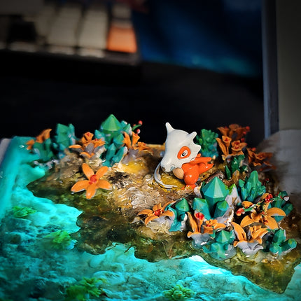 Cubone Diorama Lightbox