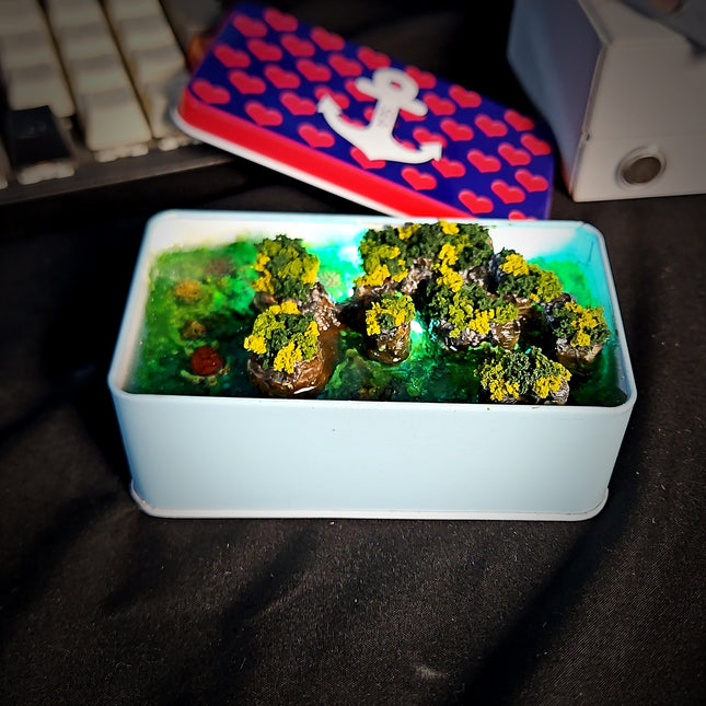 Coral Diver Tin Light Box