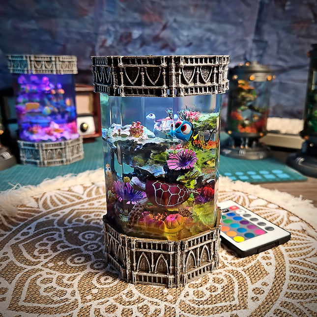 Coral & Nemo – Octagon Resin Lamp LEE'S AREA