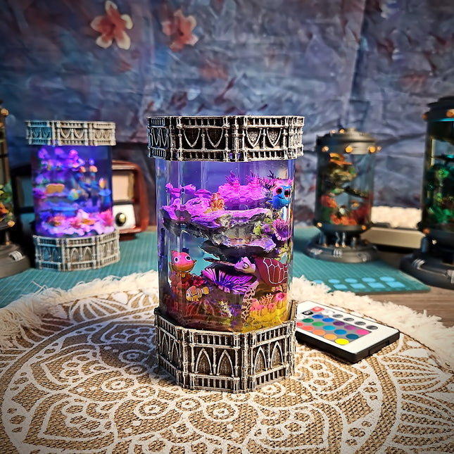 Coral & Nemo – Octagon Resin Lamp LEE'S AREA