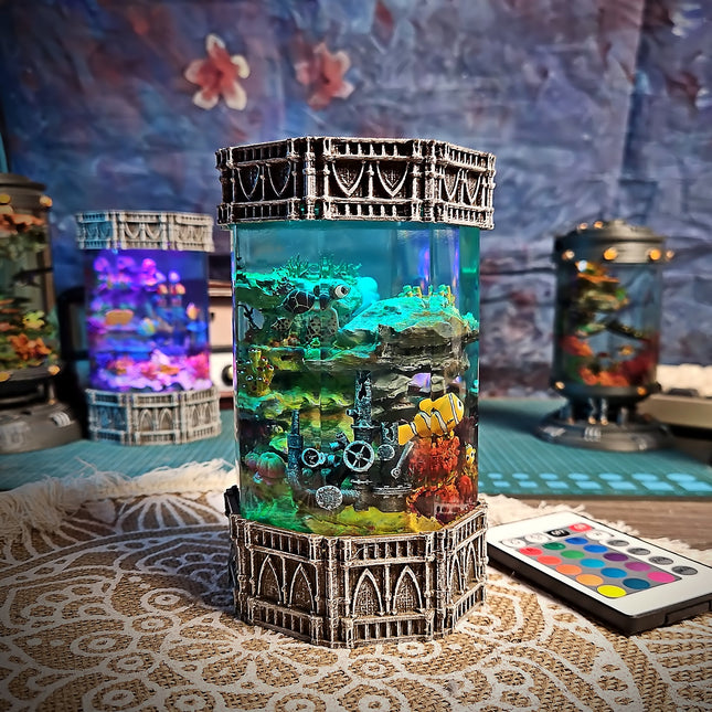 Coral & Nemo – Octagon Resin Lamp LEE'S AREA