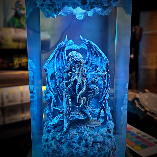 Cthulhu Resin Lamp