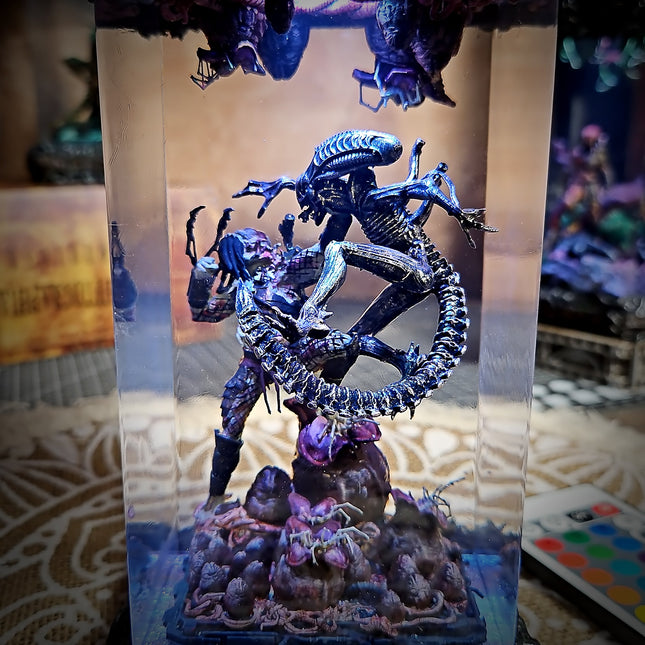 ALIEN AND PREDATOR Resin Lamp LEE'S AREA