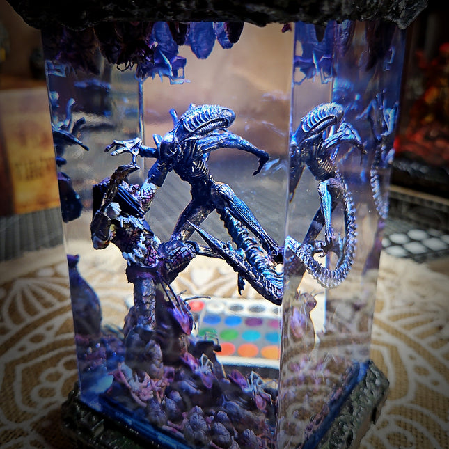ALIEN AND PREDATOR Resin Lamp LEE'S AREA