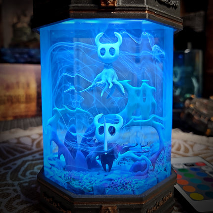 Hollow Knight V2  -  Octagonal Resin Lamp