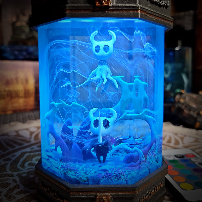 Hollow Knight V2  -  Octagonal Resin Lamp