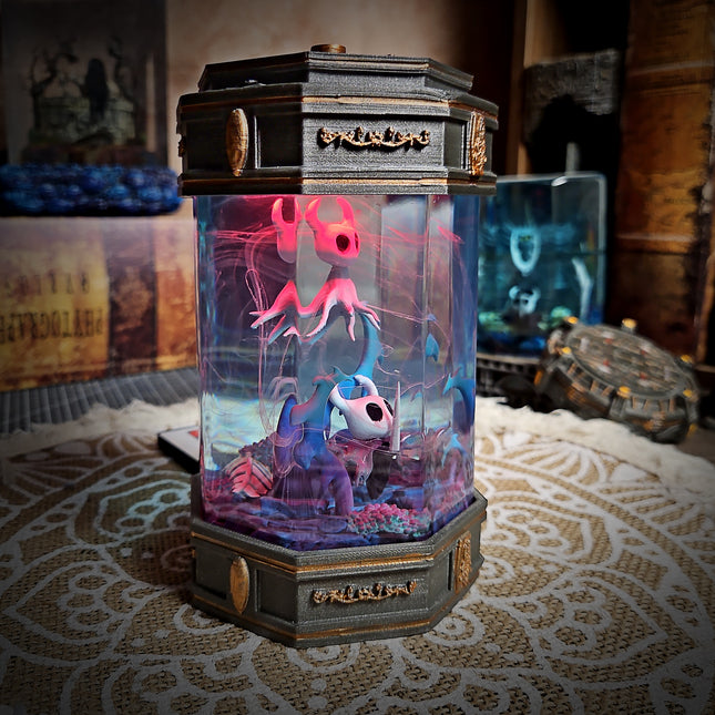 Hollow Knight V2  -  Octagonal Resin Lamp - LEE'S AREA
