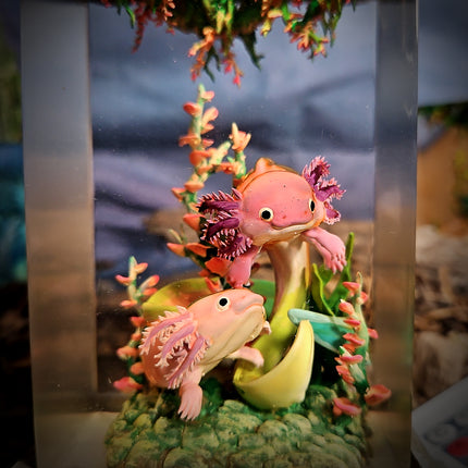 Axolotl Resin Lamp V1