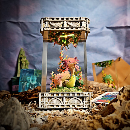 Axolotl Resin Lamp V1