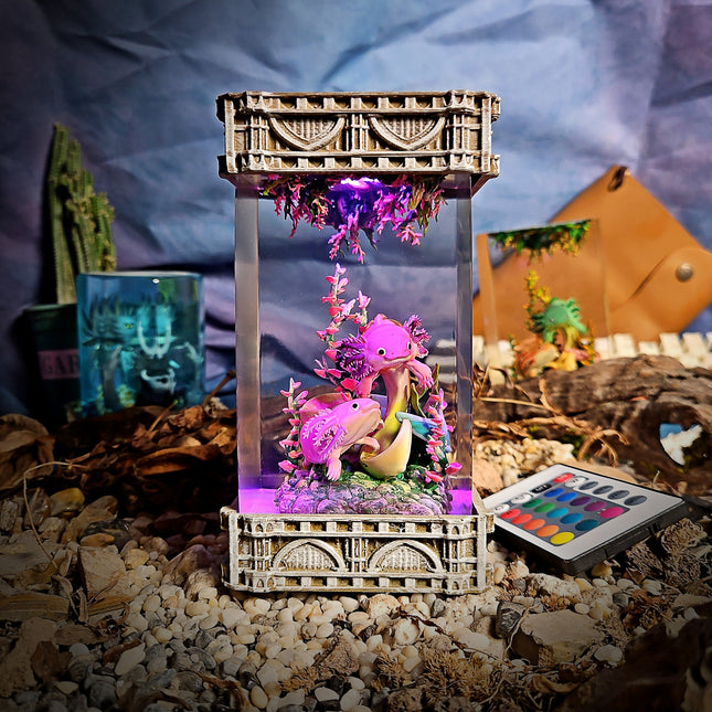 Axolotl Resin Lamp V1 LEE'S AREA